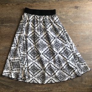 Lularoe Lola Small - Black and White Print